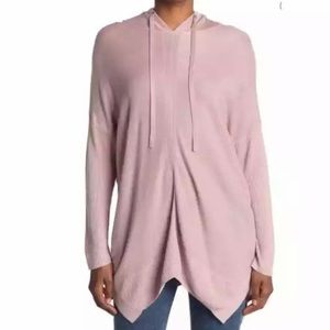 StitchDrop Pink Knit Long Sleeves Pullover Hoodie Sweatshirt Size XL NEW